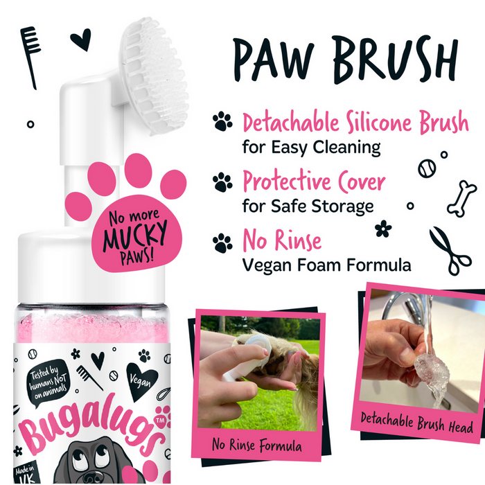 Bugalugs Baby Fresh No-Rinse Paw Cleaner for Dogs & Cats