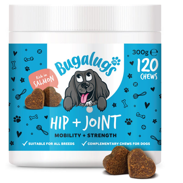 Bugalugs Hip & Joint Supplement Chews for dogs 120x