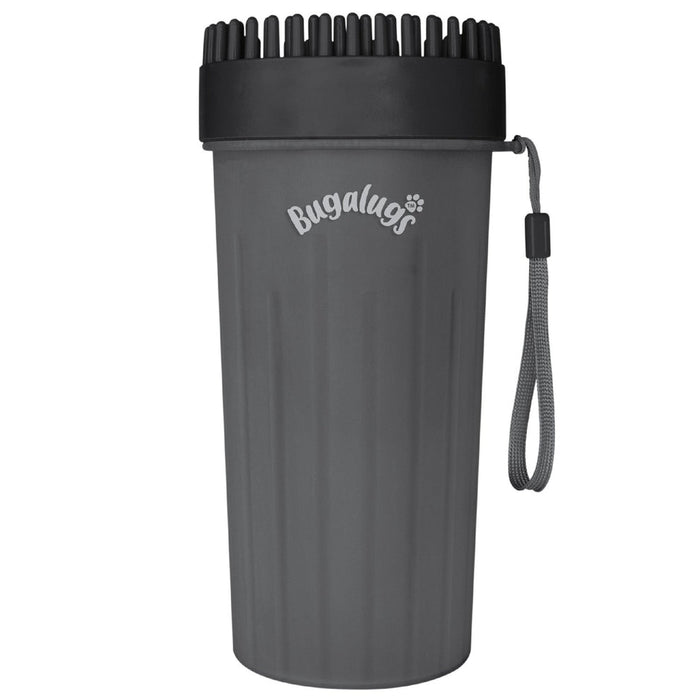 Bugalugs Large Paw Cleaner Cup for Dogs in Black