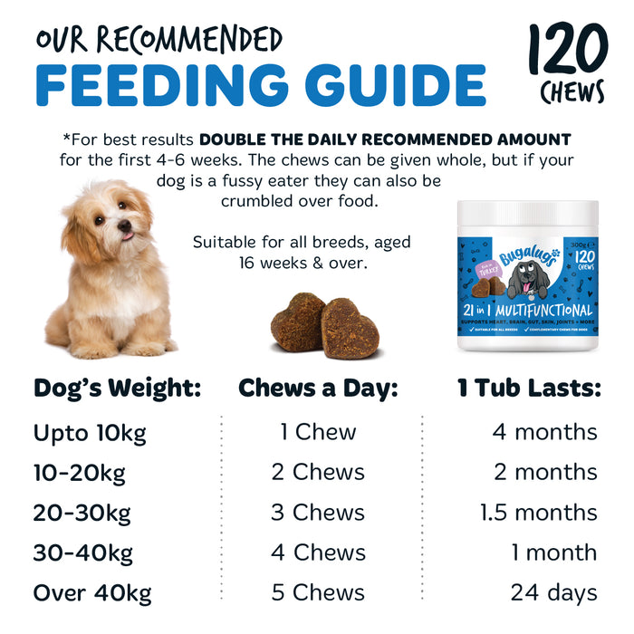 Bugalugs Itch & Immunty Chews 120x