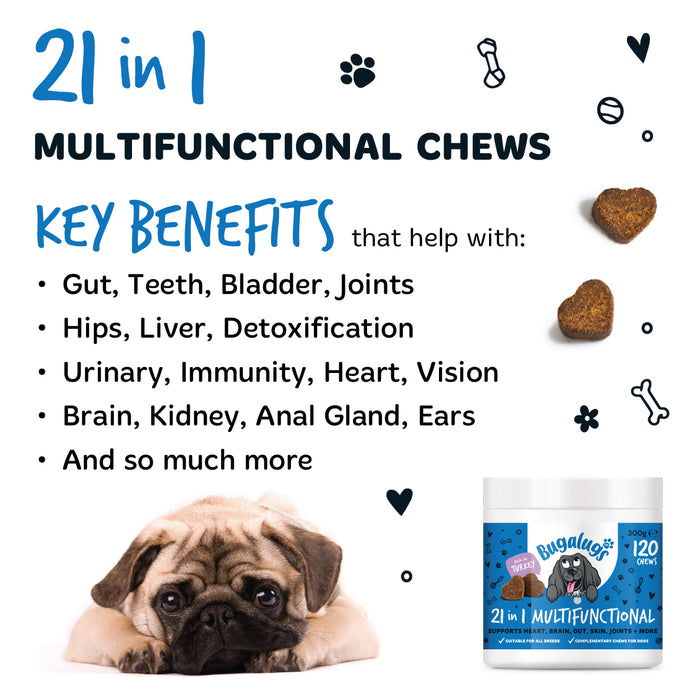 Bugalugs Itch & Immunty Chews 120x