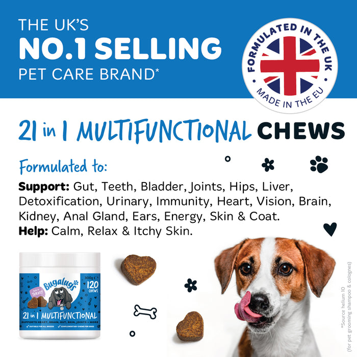 Bugalugs Itch & Immunty Chews 120x
