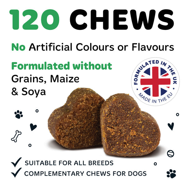 Bugalugs Calming Supplement Chews for dogs 120x
