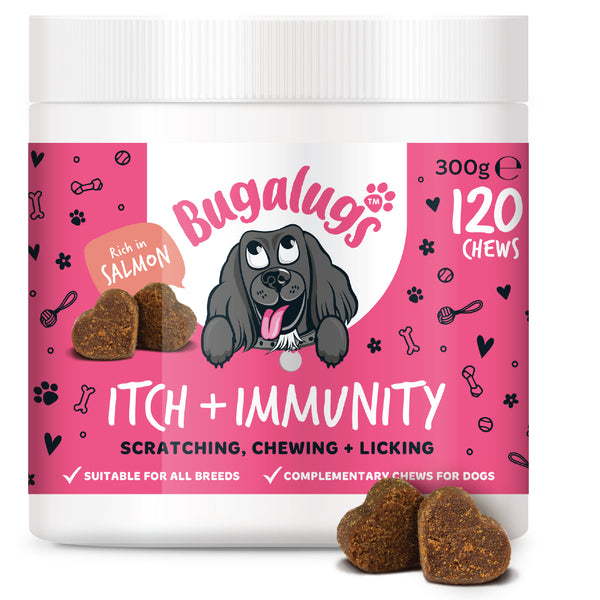 Bugalugs Itch & Immunty Supplement Chews for dogs 120x