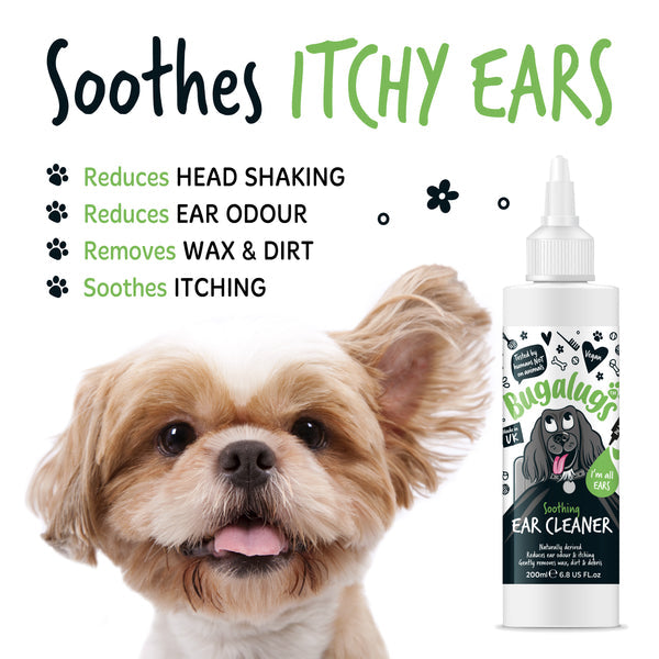 Bugalugs 200ml Bottle Soothing Ear Cleaner For Dogs