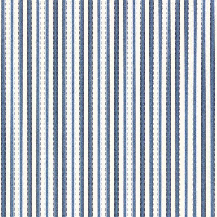 Pinetum Stripe Indigo Wallpaper