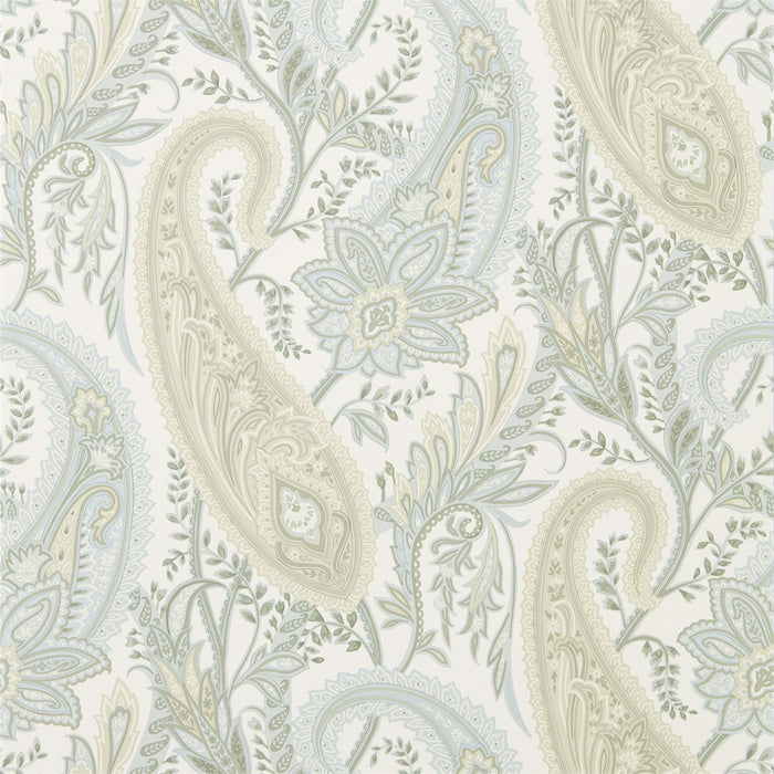 Cashmere Paisley Duck Egg/Opal Wallpaper