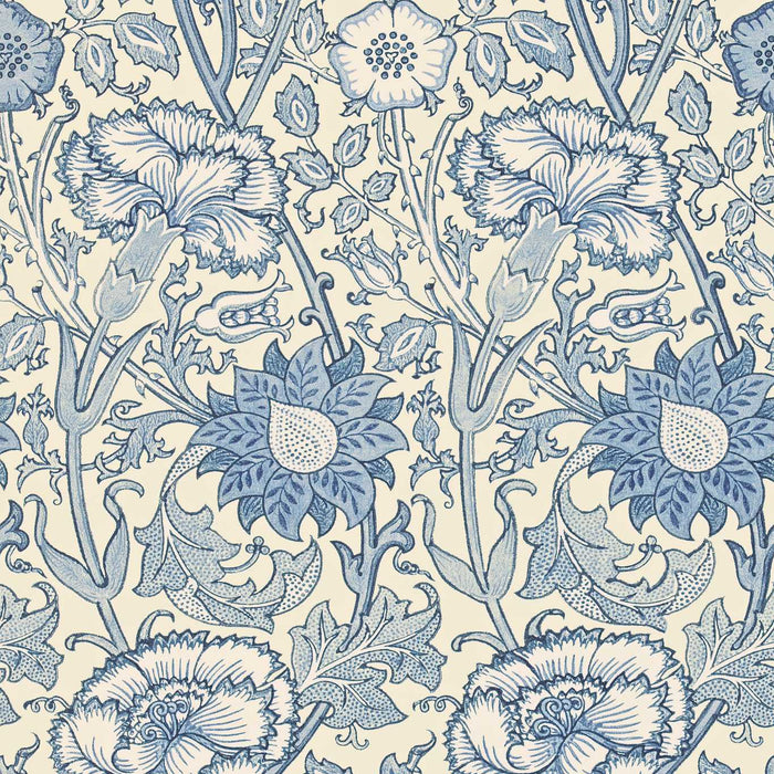 Morris & Co Pink & Rose Indigo Wallpaper