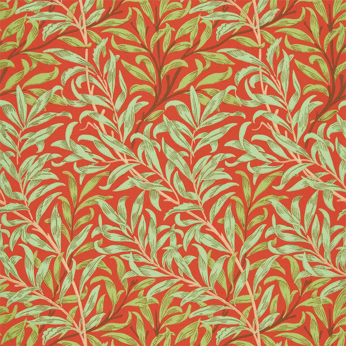 Morris & Co Willow Bough Tomato/Olive Wallpaper