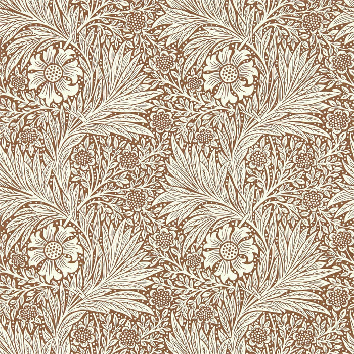 Morris & Co Marigold Chocolate/Cream Wallpaper