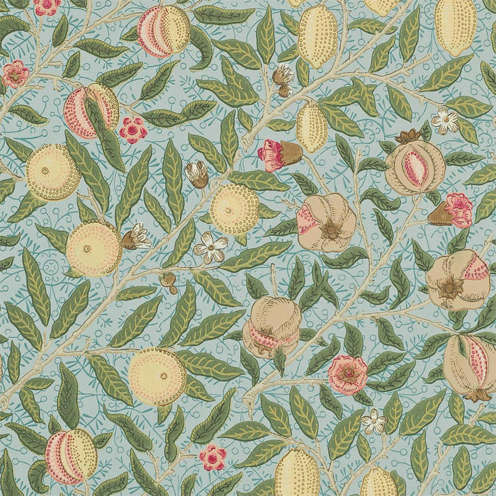 Morris & Co Fruit 210396 Slate/Thyme Wallpaper