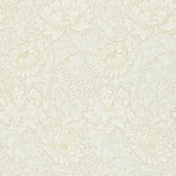 Morris & Co Chrysanthemum 212546 Chalk Wallpaper