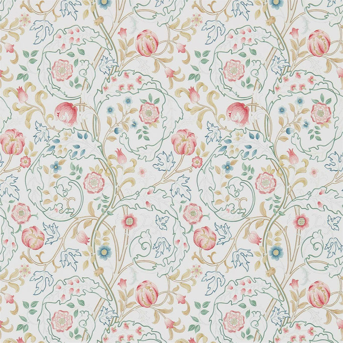 Morris & Co Mary Isobel Pink/Ivory Wallpaper