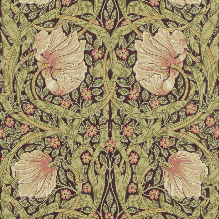 Morris & Co Pimpernel Bullrush/Russet Wallpaper