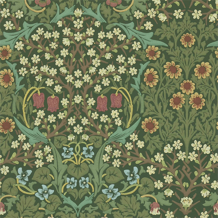 Morris & Co Blackthorn Green Wallpaper