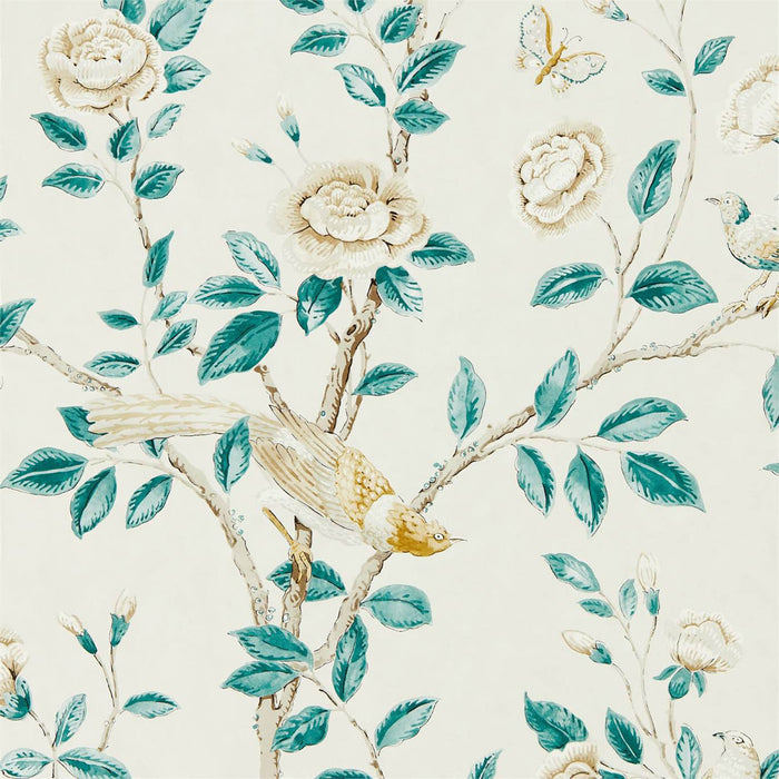 Sanderson Andhara - Teal/Cream