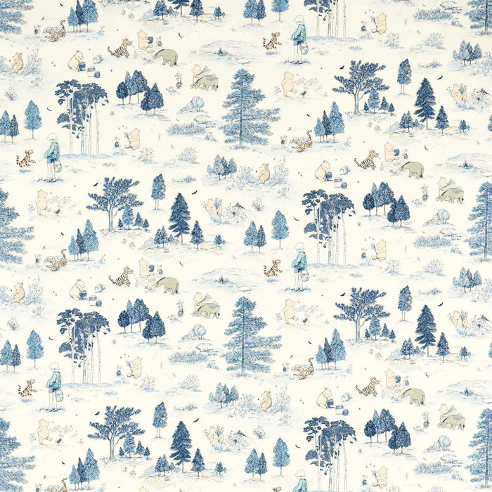 Winnie the Pooh Bonbon Blue Wallpaper