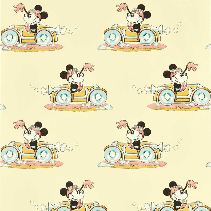 Minnie On the Move Sherbet Wallpaper