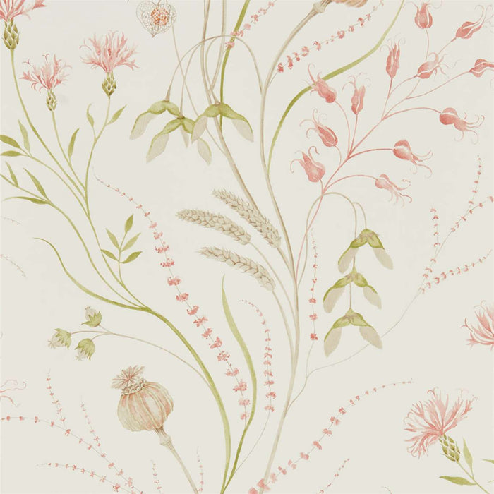 Summer Harvest Claret/Olive Wallpaper