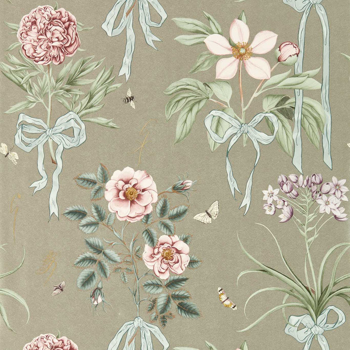 Cupid`s Beau Florin/Madder Wallpaper