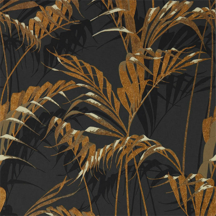 Palm House Charcoal/Gold Wallpaper