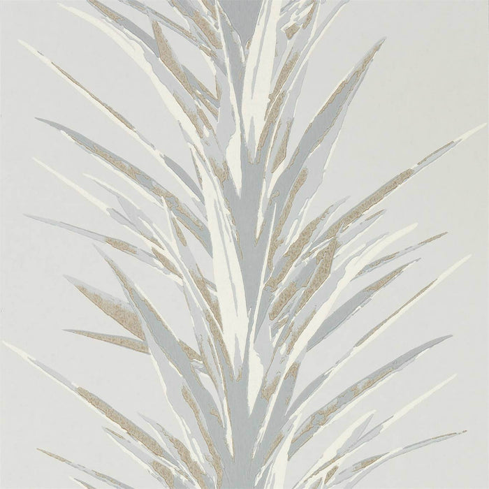 Yucca Grey/Gilver Wallpaper