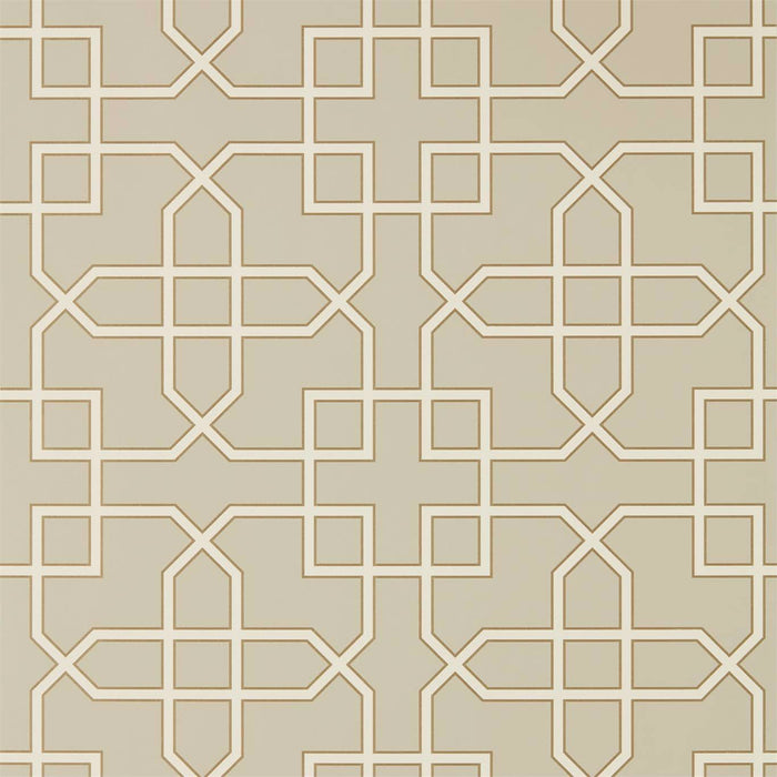 Hampton Trellis Linen Wallpaper