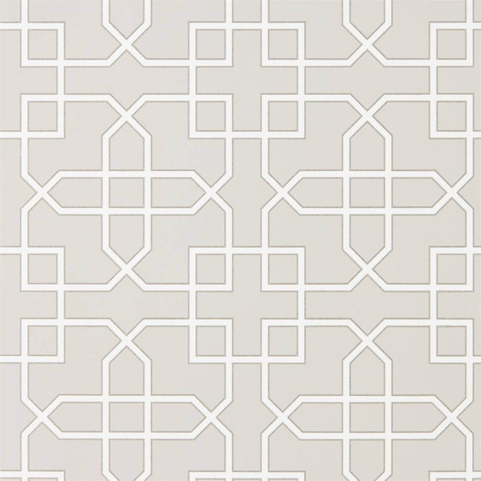 Hampton Trellis Grey Wallpaper