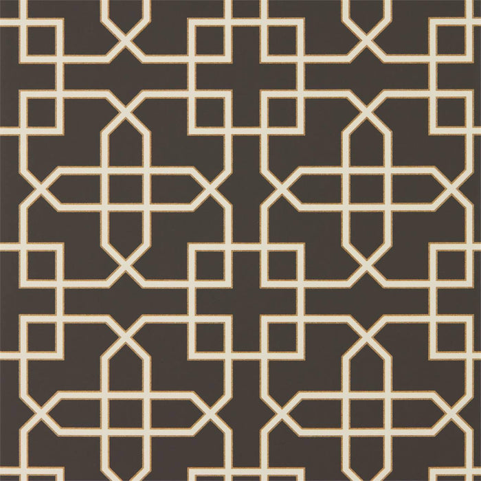 Hampton Trellis Charcoal Wallpaper