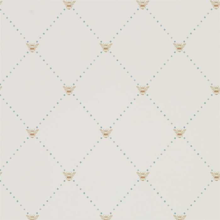 Nectar Copper/Denim Wallpaper