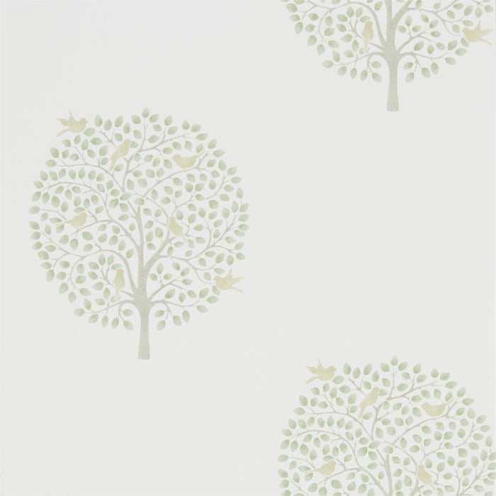 Bay Tree Celadon/Flint Wallpaper