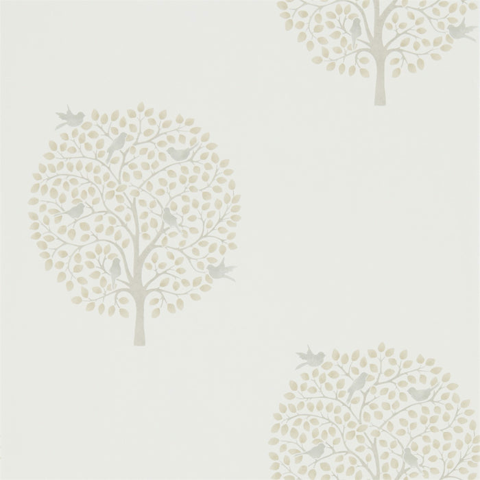 Bay Tree Linen/Dove Wallpaper