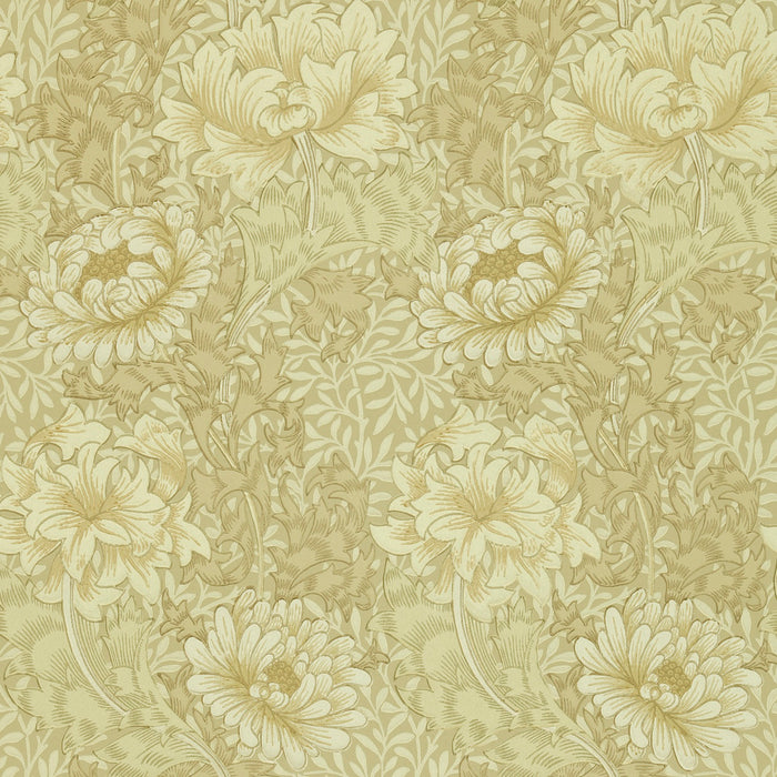 Morris & Co Chrysanthemum Ivory/Canvas Wallpaper