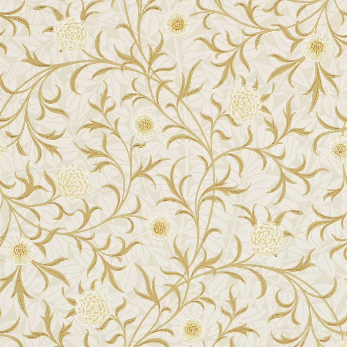 Morris & Co Scroll Vellum/Biscuit Wallpaper