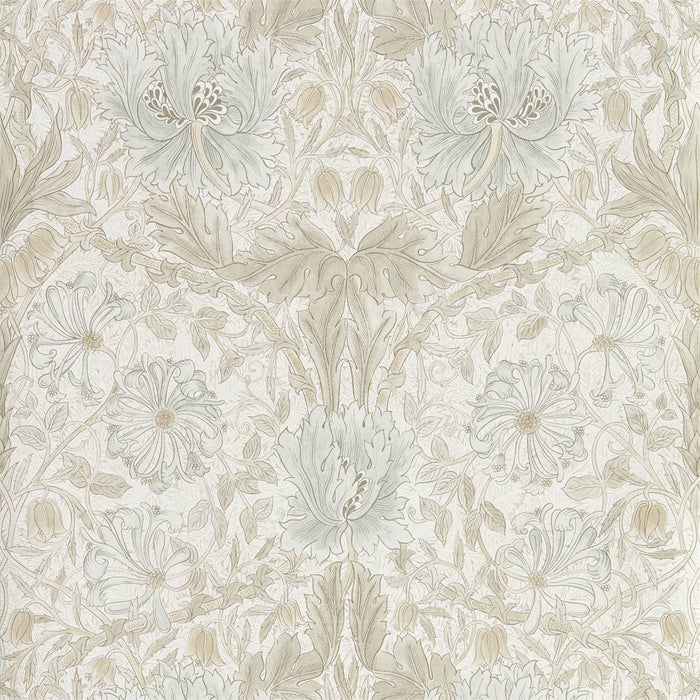 Morris & Co Pure Honeysuckle & Tulip Linen Wallpaper