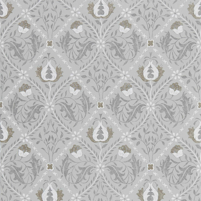 Morris & Co Pure Trellis Lightish Grey Wallpaper