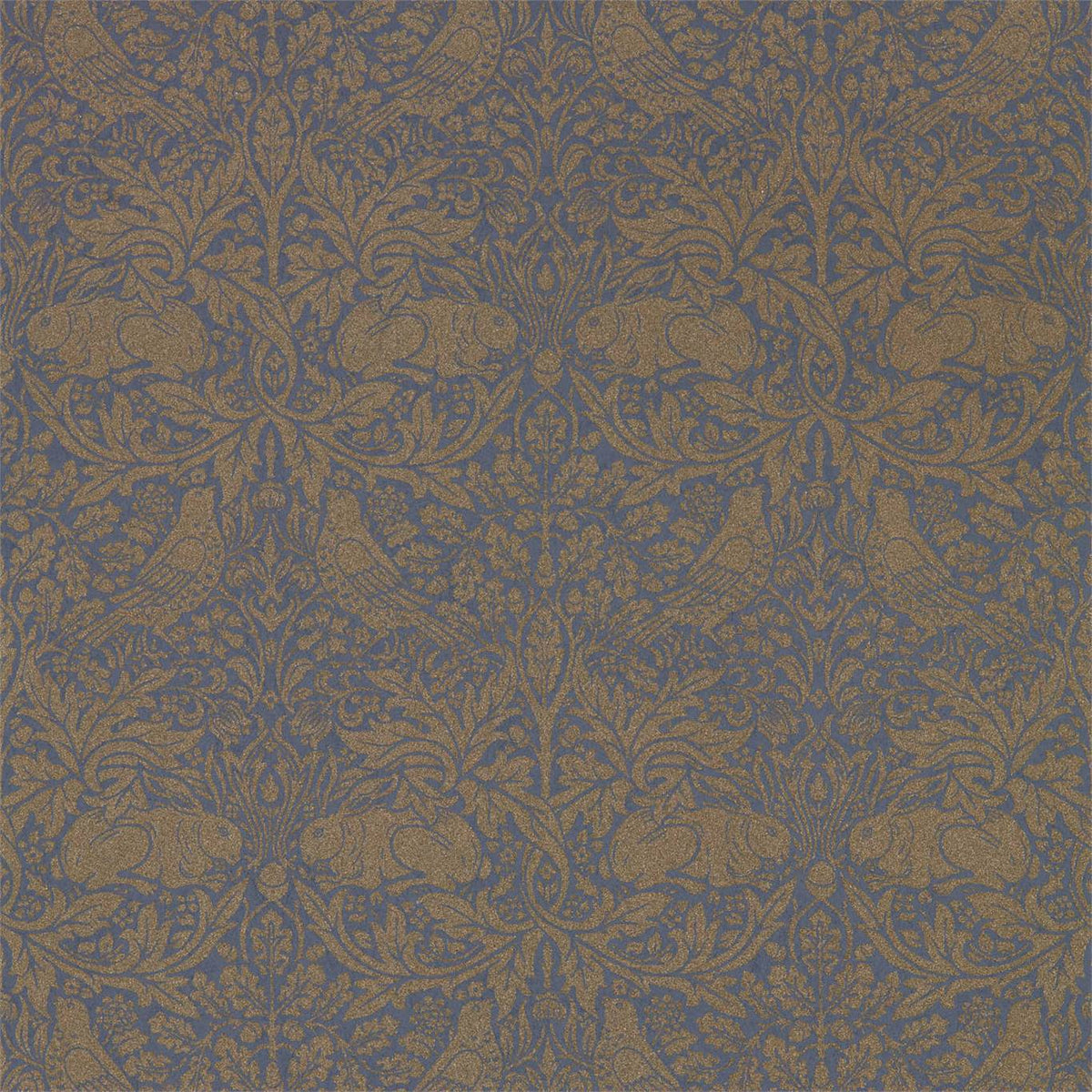 Morris & Co Pure Brer Rabbit Ink/Gold Wallpaper — Abington Decorating ...
