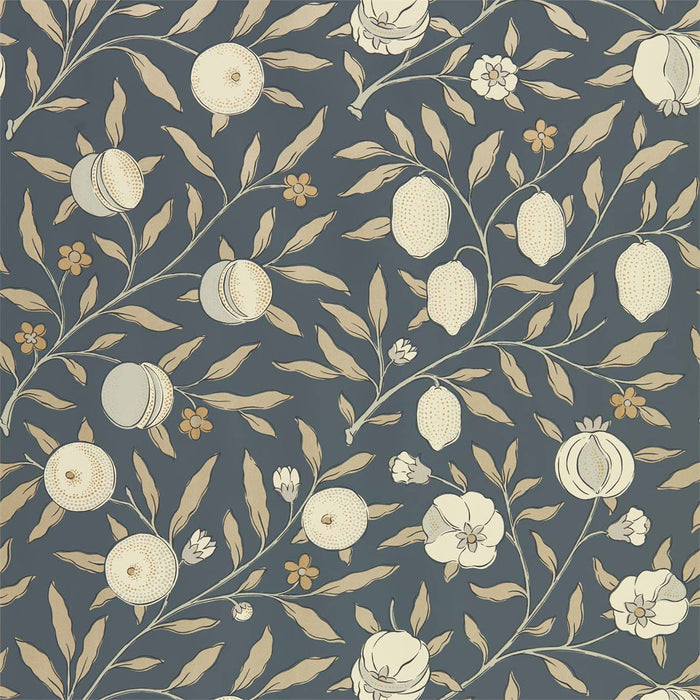 Morris & Co Pure Fruit Black Ink Wallpaper