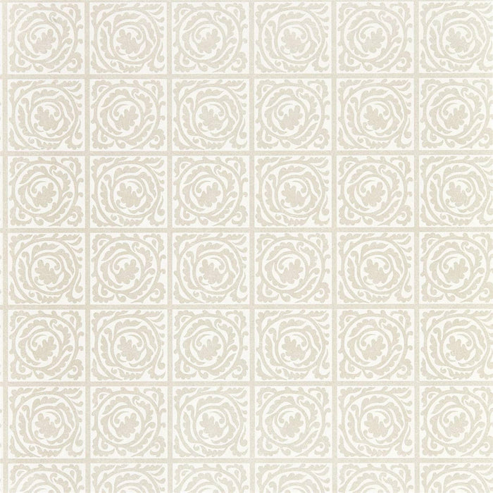 Morris & Co Pure Scroll White Clover Wallpaper