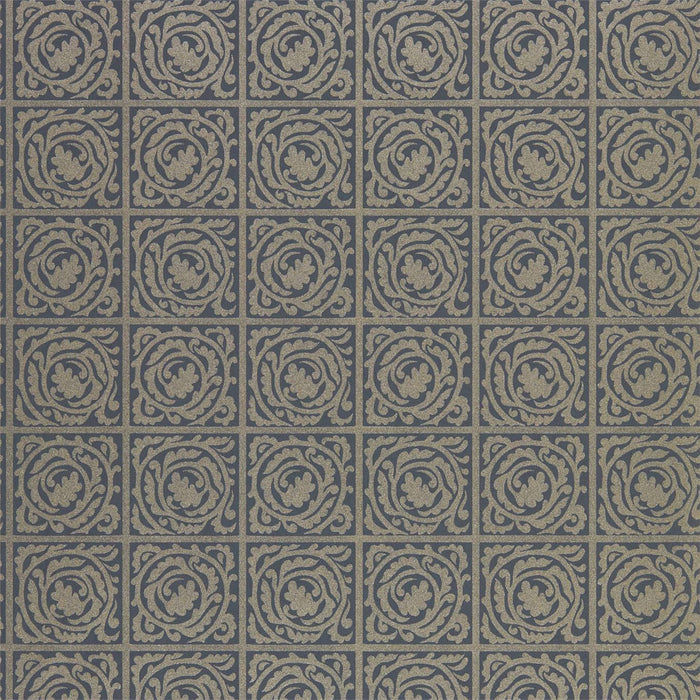 Morris & Co Pure Scroll Black Ink Wallpaper