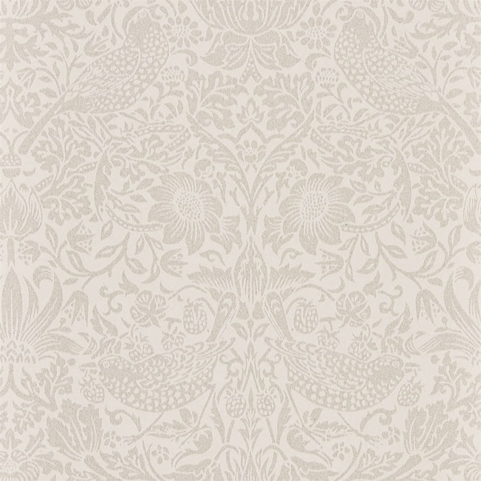 Morris & Co Pure Strawberry Thief Ecru/Cream Wallpaper