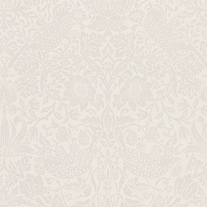 Morris & Co Pure Strawberry Thief Oyster/Chalk Wallpaper