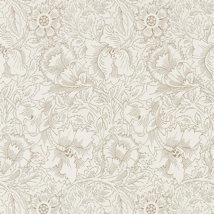 Morris & Co Pure Poppy Cream/Gold Wallpaper