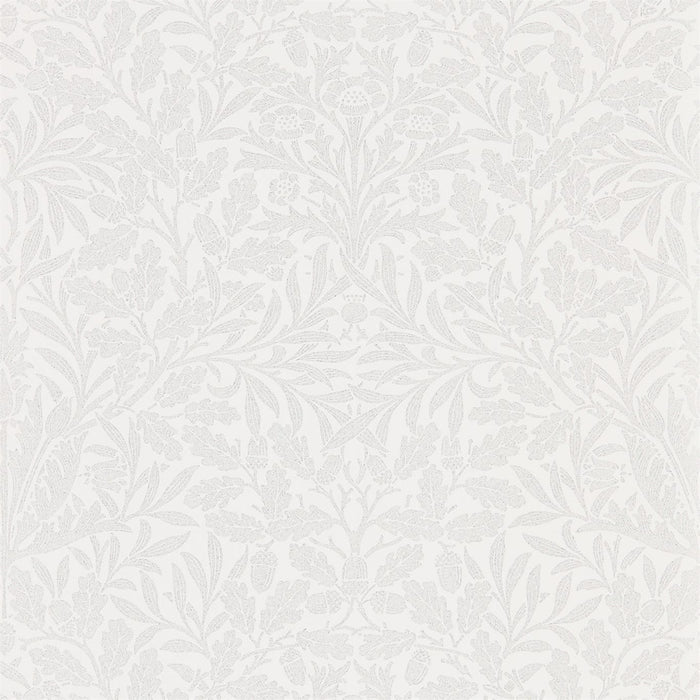 Morris & Co Pure Acorn Chalk/Silver Wallpaper