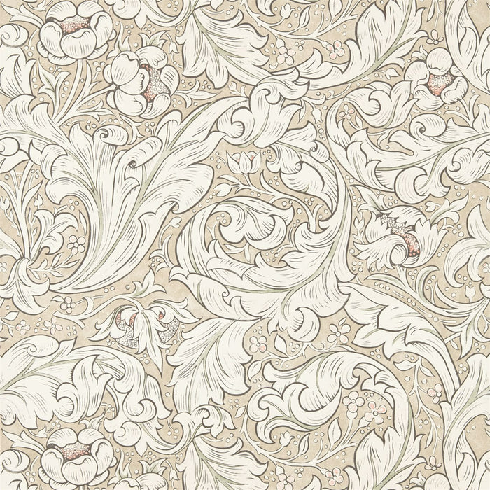 Morris & Co Pure Bachelors Button Linen/Coral Wallpaper