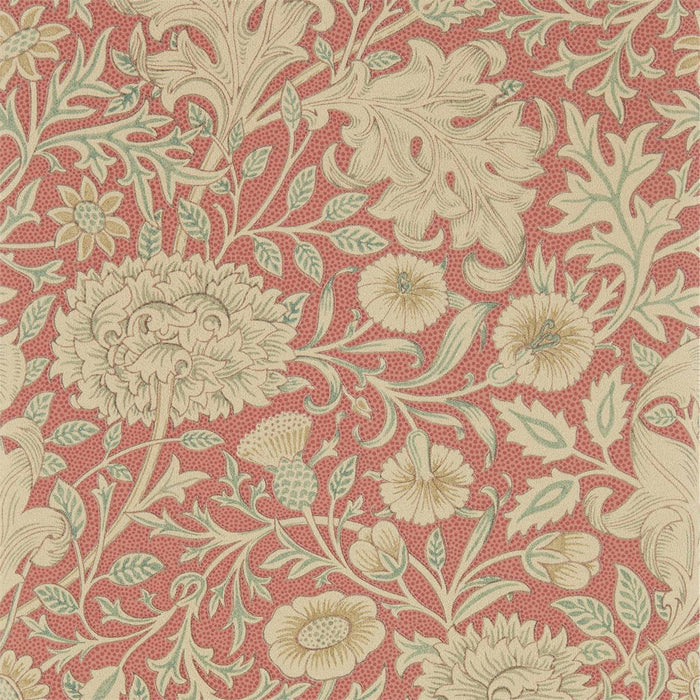 Morris & Co Double Bough Carmine Red Wallpaper