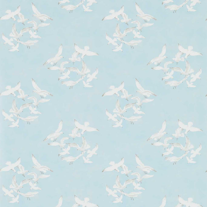 Seagulls Blue Wallpaper