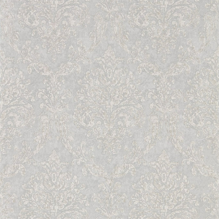 Riverside Damask Dove/Silver Wallpaper