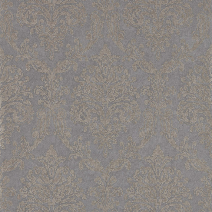 Riverside Damask Mole/Copper Wallpaper