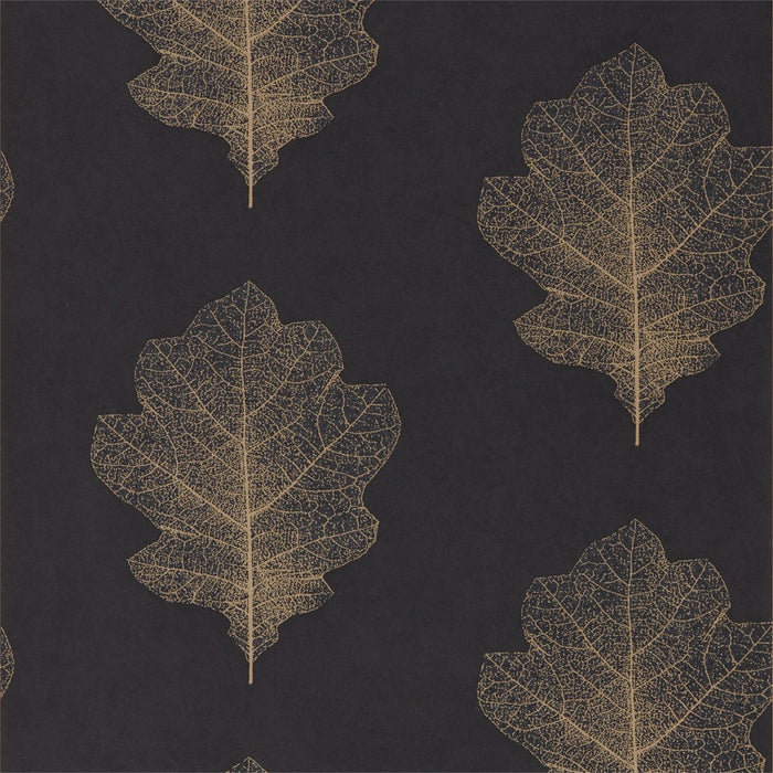 Oak Filigree Charcoal/Bronze Wallpaper